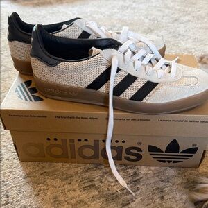 Adidas Gazelle Indoor Aluminum Core Black Sneakers